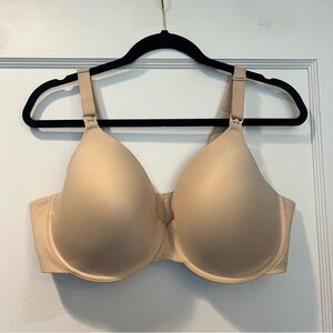 Motherhood Maternity Nude Wired Lightly Padded Nursing T-Shirt Bra Size 40DD